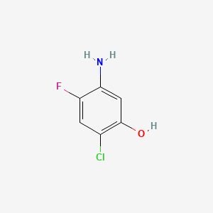 molecular formula C6H5ClFNO B1329930 5-氨基-2-氯-4-氟苯酚 CAS No. 84478-72-8