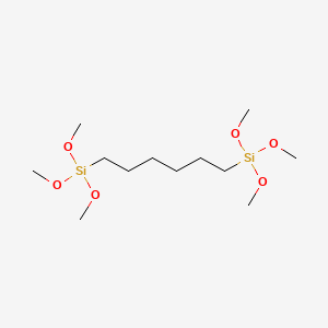 molecular formula C12H30O6Si2 B1329931 1,6-Bis(trimethoxysilyl)hexane CAS No. 87135-01-1
