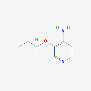molecular formula C9H14N2O B13299310 3-(Butan-2-yloxy)pyridin-4-amine 