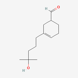 molecular formula C13H22O2 B1329937 3-(4-Hydroxy-4-methylpentyl)cyclohex-3-ene-1-carbaldehyde CAS No. 51414-25-6