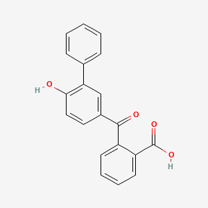 molecular formula C20H14O4 B1329940 Fendizoic acid CAS No. 84627-04-3
