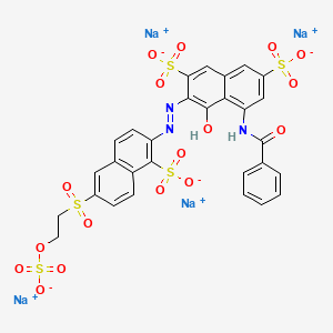 molecular formula C29H19N3Na4O17S5 B1329941 Reactive red 180 CAS No. 85586-40-9
