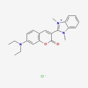 molecular formula C22H24N3O2.Cl<br>C22H24ClN3O2 B1329950 Basic yellow 40 CAS No. 29556-33-0