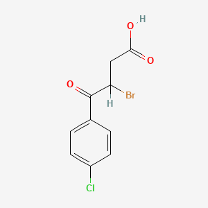 molecular formula C10H8BrClO3 B1329951 3-Bromo-4-(4-chlorophenyl)-4-oxobutanoic acid CAS No. 35158-39-5