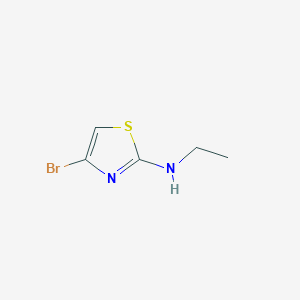 molecular formula C5H7BrN2S B13299533 4-bromo-N-ethyl-1,3-thiazol-2-amine 