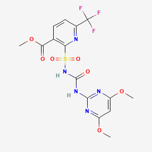molecular formula C15H14F3N5O7S B1329956 Flupyrsulfuron-methyl CAS No. 144740-53-4