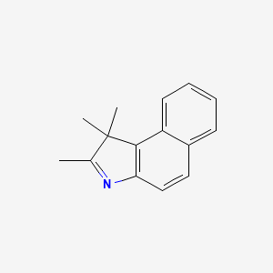 molecular formula C15H15N B1329958 1,1,2-Trimethyl-1H-benzo[E]indole CAS No. 41532-84-7