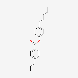 molecular formula C21H26O2 B1329963 4-Pentylphenyl 4-propylbenzoate CAS No. 50649-60-0