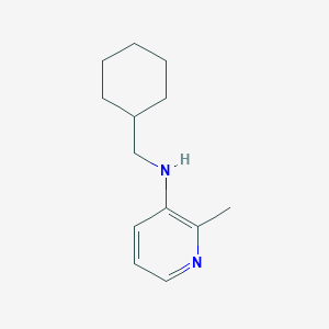 molecular formula C13H20N2 B13299654 N-(Cyclohexylmethyl)-2-methylpyridin-3-amine 