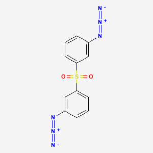 molecular formula C12H8N6O2S B1329966 Benzene, 1,1'-sulfonylbis[3-azido- CAS No. 75742-13-1