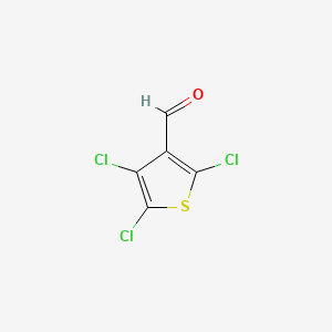 molecular formula C5HCl3OS B1329967 3-Thiophenecarboxaldehyde, 2,4,5-trichloro- CAS No. 61200-61-1