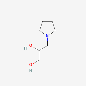 molecular formula C7H15NO2 B1329969 3-Pyrrolidino-1,2-propanediol CAS No. 85391-19-1