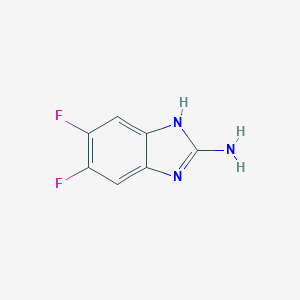 molecular formula C7H5F2N3 B132997 5,6-difluoro-1H-1,3-benzodiazol-2-amine CAS No. 142356-62-5