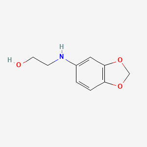 molecular formula C9H11NO3 B1329970 2-(1,3-Benzodioxol-5-ylamino)ethanol CAS No. 81329-90-0