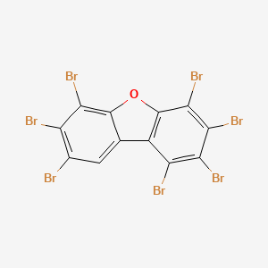 molecular formula C12HBr7O B1329974 1,2,3,4,6,7,8-Heptabromodibenzofuran CAS No. 62994-32-5