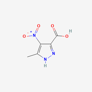 molecular formula C5H5N3O4 B1329978 5-Methyl-4-nitro-1H-pyrazole-3-carboxylic acid CAS No. 5334-38-3