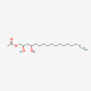 molecular formula C19H34O4 B1329979 16-Heptadecyne-1,2,4-triol, 1-acetate, (2S,4S)- CAS No. 24607-06-5