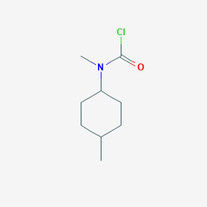 molecular formula C9H16ClNO B13299814 N-methyl-N-(4-methylcyclohexyl)carbamoyl chloride 