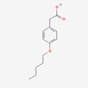 molecular formula C13H18O3 B1329983 2-(4-pentoxyphenyl)acetic Acid CAS No. 55784-08-2
