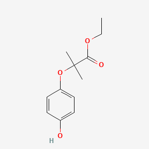 molecular formula C12H16O4 B1329987 2-(4-羟基苯氧基)-2-甲基丙酸乙酯 CAS No. 42806-90-6