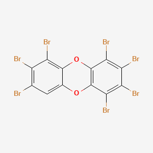 molecular formula C12HBr7O2 B1329991 1,2,3,4,6,7,8-Heptabromodibenzo-p-dioxin CAS No. 110999-47-8