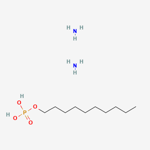 molecular formula C10H29N2O4P B1329996 Phosphoric acid, monodecyl ester, diammonium salt CAS No. 65138-74-1