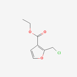 molecular formula C8H9ClO3 B1330005 Ethyl 2-(chloromethyl)-3-furoate CAS No. 53020-09-0