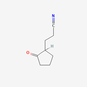 molecular formula C8H11NO B1330009 3-(2-氧代环戊基)丙腈 CAS No. 4594-77-8