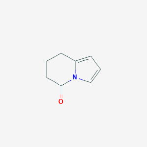molecular formula C8H9NO B133001 7,8-Dihydroindolizin-5(6H)-one CAS No. 151680-42-1