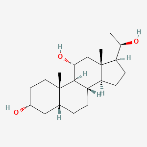 molecular formula C21H36O3 B1330012 5-beta-Pregnane-3-alpha,11-alpha,20-beta-triol CAS No. 55647-22-8