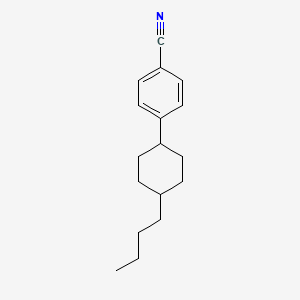 molecular formula C17H23N B1330016 4-(trans-4-Butylcyclohexyl)benzonitrile CAS No. 61204-00-0