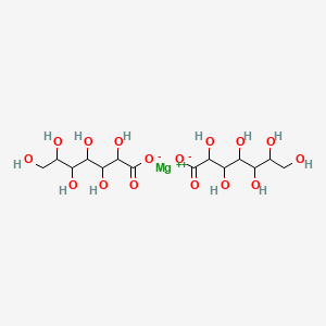 molecular formula C14H26MgO16 B1330017 Magnesium, bis(D-glycero-D-ido-heptonato)- CAS No. 68475-44-5