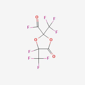 molecular formula C6F8O4 B1330025 PERFLUORO[2,5-DIMETHYL-2-(FLUOROCARBONYL)-4-OXO-1,3-DIOXOLANE] CAS No. 7345-49-5