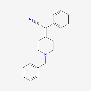 molecular formula C20H20N2 B1330030 2-(1-Benzylpiperidin-4-ylidene)-2-phenylacetonitrile CAS No. 6517-69-7