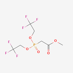 molecular formula C7H9F6O5P B1330032 Bis(2,2,2-trifluoroethyl) (methoxycarbonylmethyl)phosphonate CAS No. 88738-78-7