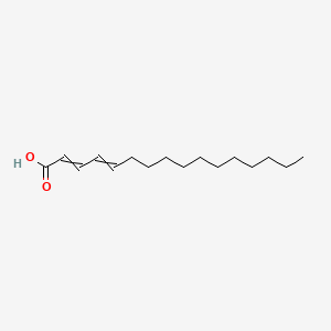molecular formula C16H28O2 B1330034 Hexadecadienoic acid, (Z,Z)- 