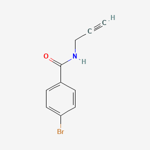 molecular formula C10H8BrNO B1330039 4-Bromo-N-(prop-2-yn-1-yl)benzamide CAS No. 82225-32-9