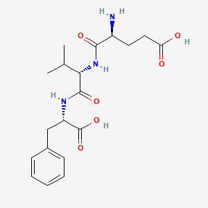 molecular formula C19H27N3O6 B1330044 谷氨酰-缬氨酰-苯丙氨酸 CAS No. 31461-61-7