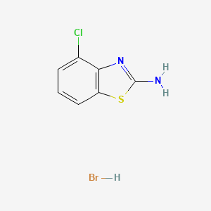molecular formula C7H6BrClN2S B1330048 2-Amino-4-chlorobenzothiazole hydrobromide CAS No. 27058-83-9