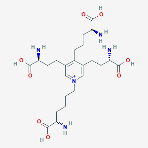 molecular formula C₂₄H₄₀ClN₅O₈ B133005 Desmosine CAS No. 11003-57-9