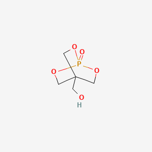 molecular formula C5H9O5P B1330053 4-(Hydroxymethyl)-2,6,7-trioxa-1-phosphabicyclo[2.2.2]octane 1-oxide CAS No. 5301-78-0