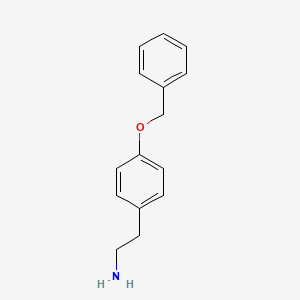 molecular formula C15H17NO B1330059 2-(4-Benzyloxy-phenyl)-ethylamine CAS No. 51179-05-6
