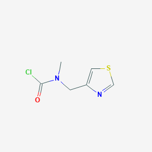 molecular formula C6H7ClN2OS B13300592 N-methyl-N-(4-thiazolylmethyl)Carbamic chloride 