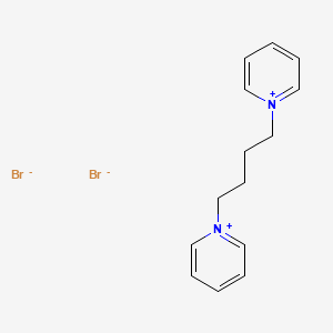 molecular formula C14H18Br2N2 B1330068 1-[4-(Pyridin-1-ium-1-yl)butyl]pyridin-1-ium dibromide CAS No. 14208-08-3