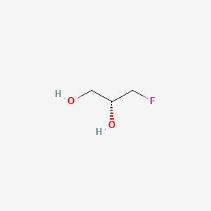 molecular formula C3H7FO2 B1330074 (R)-3-Fluoropropane-1,2-diol CAS No. 32860-39-2