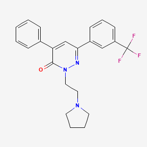 molecular formula C23H22F3N3O B1330077 Ridaflone CAS No. 23419-43-4