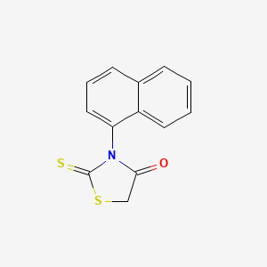 molecular formula C13H9NOS2 B1330078 Rhodanine, 3-(1-naphthyl)- CAS No. 23517-78-4