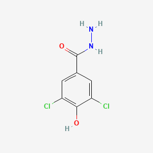 molecular formula C7H6Cl2N2O2 B1330080 3,5-Dichloro-4-hydroxybenzohydrazide CAS No. 23964-29-6