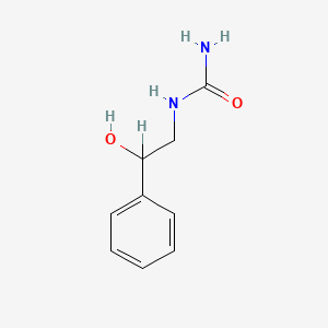 molecular formula C9H12N2O2 B1330081 (2-羟基-2-苯乙基)脲 CAS No. 25017-52-1