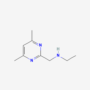 molecular formula C9H15N3 B13300865 [(4,6-Dimethylpyrimidin-2-yl)methyl](ethyl)amine 